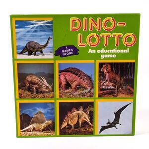 Dino Lotto Educational Game Safari LTD 36 Cards 4 Games in 1 Made in Germany